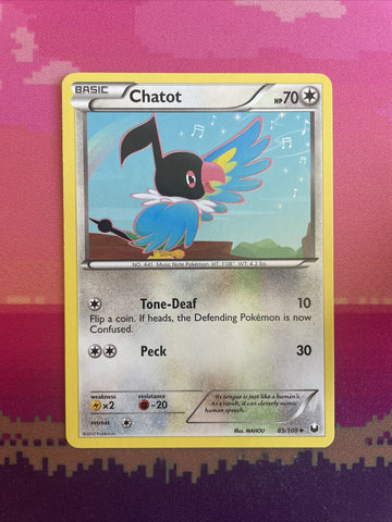 Pokemon Card Chatot Dark Explorers Uncommon 85/108 NM
