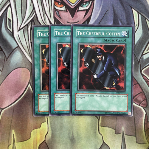MRD-E059 x3 The Cheerful Coffin Common Excellent Conditon Yugioh