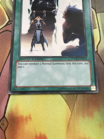 WGRT-EN075 Double Summon Mint Common Yugioh Card (back)