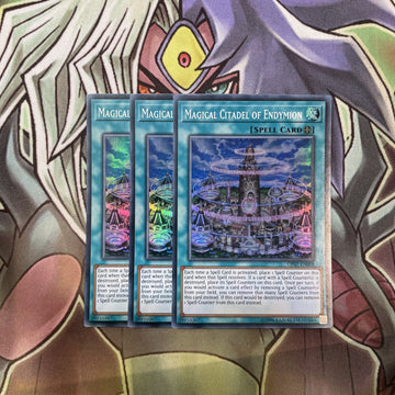 OP07-EN008 Magical Citadel Of Endymion Super Rare x3 Excellent Condition Yugioh