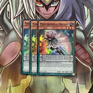 DPDG-EN002 x3 Performapal Ballad Super Rare Excellent Condition Yugioh