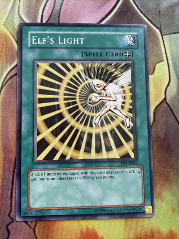 TP1 E006  Yugioh | Elf's Light | Rare NM/EXC see pics