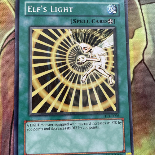 TP1 E006  Yugioh | Elf's Light | Rare NM/EXC see pics