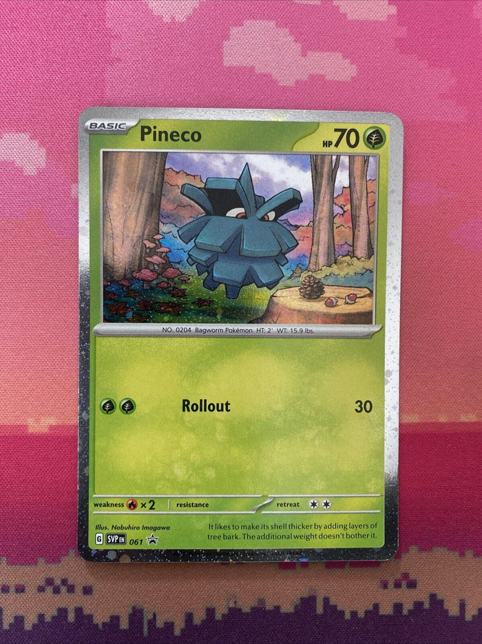 Pokemon Card Pineco 061 Black Star Promo NM