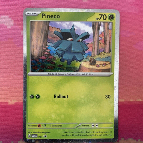 Pokemon Card Pineco 061 Black Star Promo NM