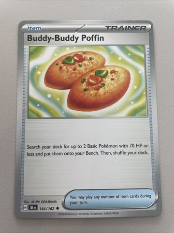 Pokemon - 144/162 - Buddy-Buddy Poffin - Temporal Forces NM