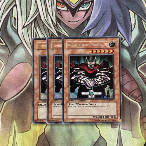 HA01-EN013 x3 Commander Gottoms, Swordmaster Secret Excellent Condition Yugioh