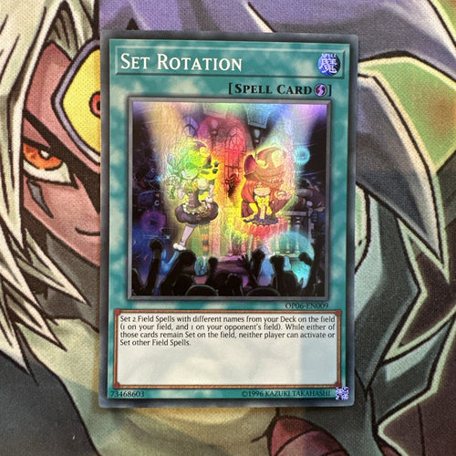OP06-EN009 Set Rotation Super Rare Unlimited Edition NM Yugioh Card