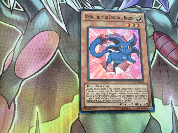 RYMP-IT040 Crystal Beast Ruby Carbuncle Super Rare 1st Ed ITALIAN Yugioh