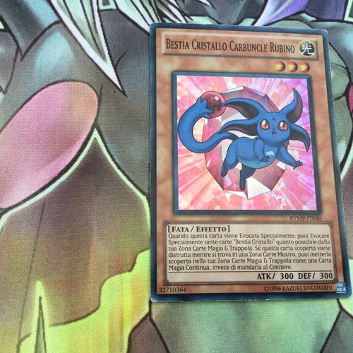 RYMP-IT040 Crystal Beast Ruby Carbuncle Super Rare 1st Ed ITALIAN Yugioh