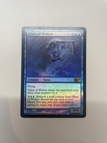 Djinn Of Wishes - Magic 2010 FOIL Excellent Magic MTG