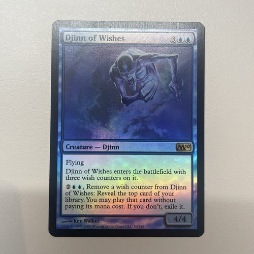Djinn Of Wishes - Magic 2010 FOIL Excellent Magic MTG