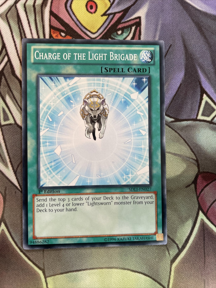 SDLI-EN027 Charge Of The Light Brigade Common 1st Edition Near Mint Yugioh