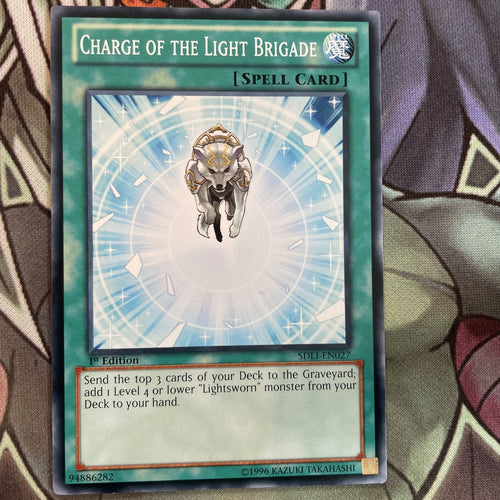 SDLI-EN027 Charge Of The Light Brigade Common 1st Edition Near Mint Yugioh