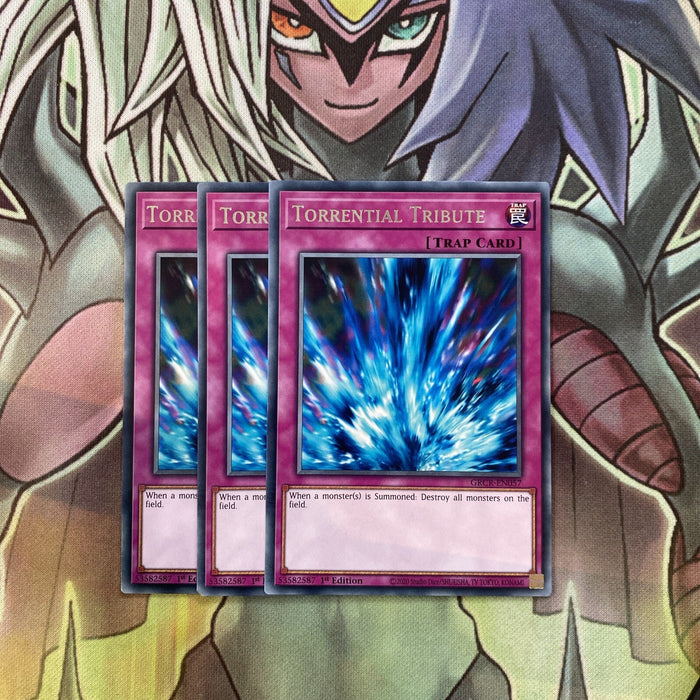 GRCR-EN057 x3 Torrential Tribute Rare Excellent Condition Yugioh