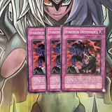 DR1-EN208 x3 Staunch Defender Common Excellent Condition Yugioh