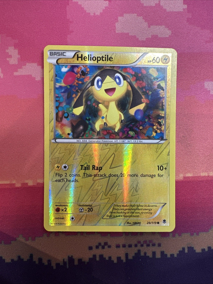 Pokemon Card Helioptile Phantom Forces Reverse Holo 28/119 Near Mint