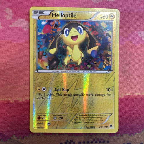 Pokemon Card Helioptile Phantom Forces Reverse Holo 28/119 Near Mint