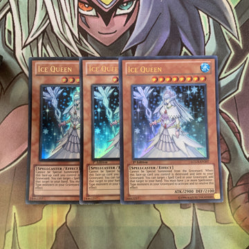LCGX-EN207 x3 Ice Queen Ultra Rare Excellent Condition Yugioh
