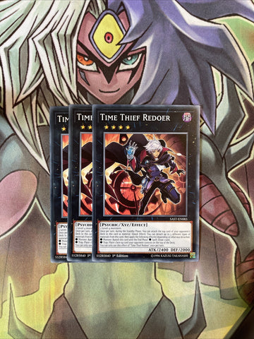 SAST-EN085 x3 Time Thief Redoer Common Excellent Condition Yugioh