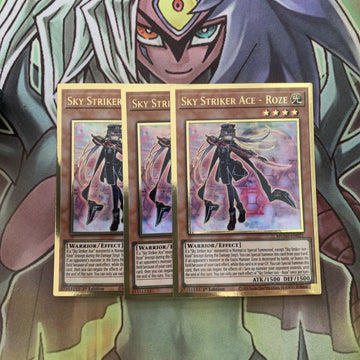 MGED-EN021 x3 Sky Striker Ace - Roze Gold Rare Excellent Condition Yugioh