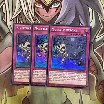 CROS-EN079 x3 Monster Rebone Super Rare Excellent Condition Yugioh