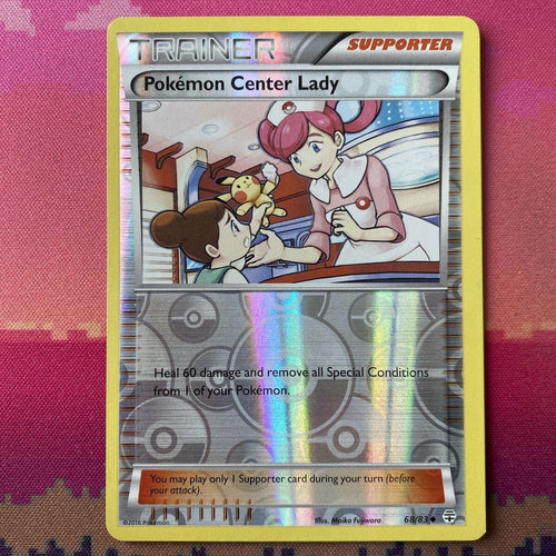 Pokemon Card Pokemon Center Lady Generations Reverse Holo 68/83 Near Mint