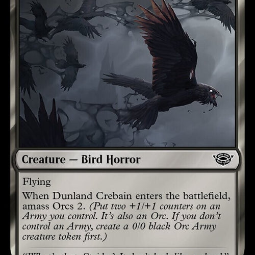 Dunland Crebain - The Lord of the Rings: Tales of Middle-earth Excellent MTG