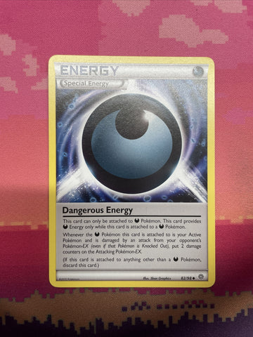Pokemon Card Dangerous Energy Steam Siege Uncommon 82/98 NM