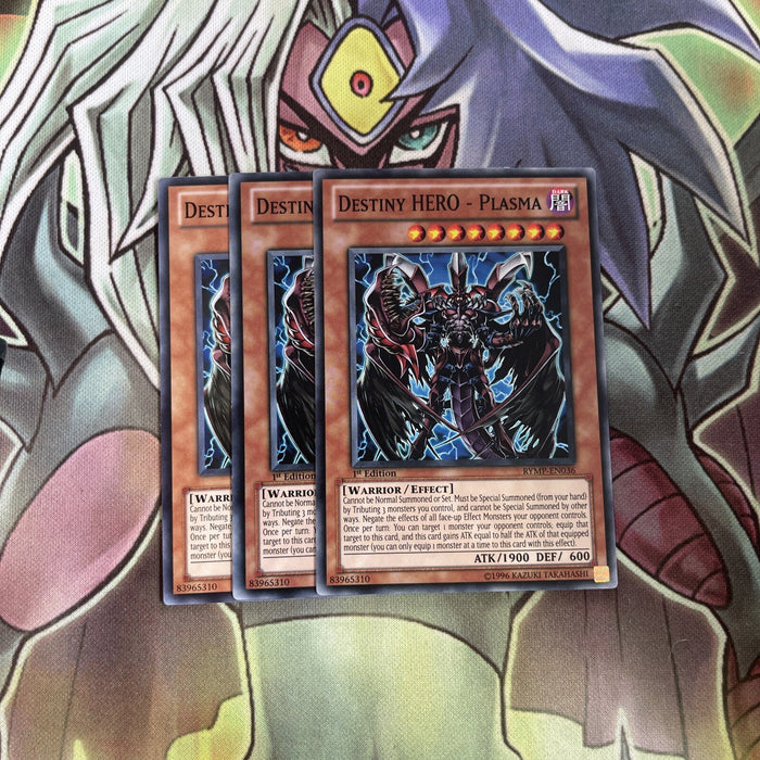RYMP-EN036 x3 Destiny HERO - Plasma Common Excellent Conditon Yugioh