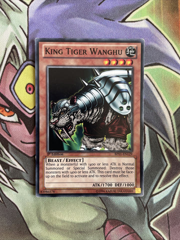 BP01-EN129 King Tiger Wanghu Common 1st Edition LP Yugioh Card