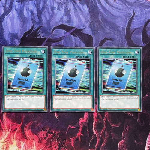 CIBR-EN061 x3 One-Time Passcode Rare mixed Edition YuGiOh
