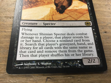 Shimian Specter - Future Sight Excellent Magic MTG (back)