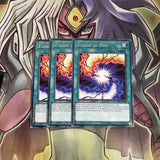 SAST-EN057 x3 Fusion of Fire Rare Excellent Conditon Yugioh