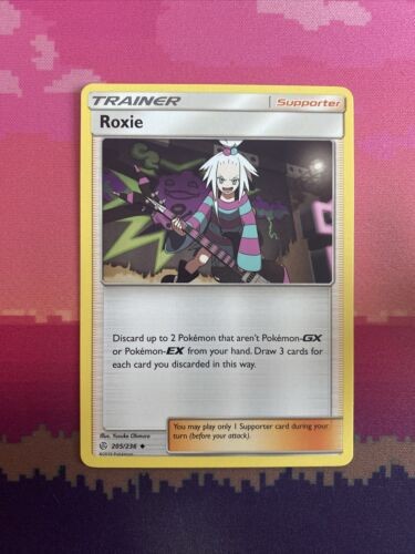 Pokemon Card Roxie Cosmic Eclipse Uncommon 205/236 Near Mint