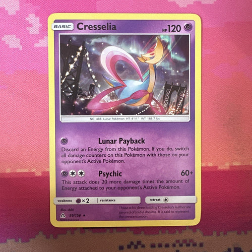 Pokemon Card Cresselia Ultra Prism Holo Rare 59/156 Near Mint