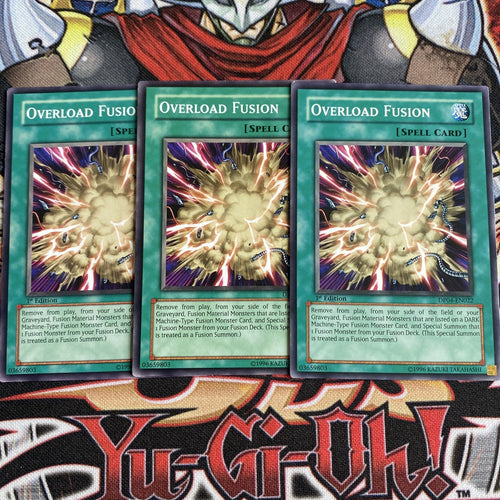 DP04-EN022 x3 Overload Fusion Yugioh Playset