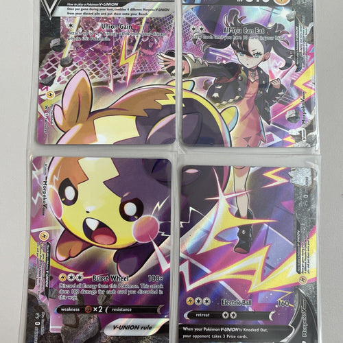 Morpeko V-Union Special Ultra Rare Promo 4 Pokemon Cards SWSH287 - 290 * New *