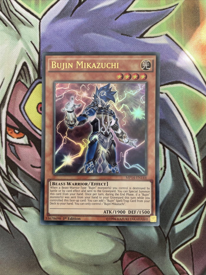 MP14-EN144 Bujin Mikazuchi Ultra Rare 1st Edition NM Yugioh Card