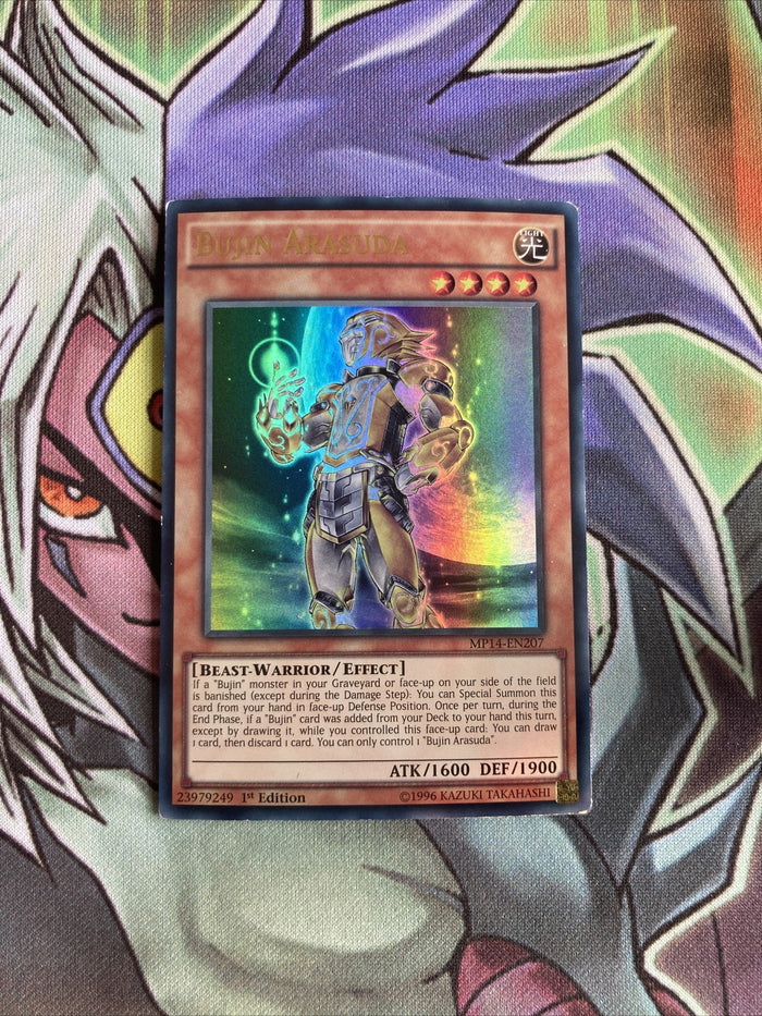 MP14-EN207 Bujin Arasuda Ultra Rare 1st Edition NM Yugioh Card