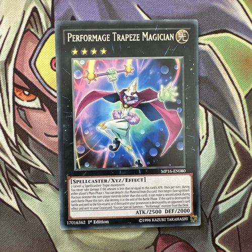 MP16-EN080 Perfomage Trapeze Magician Rare 1st Edition NM Yugioh Card
