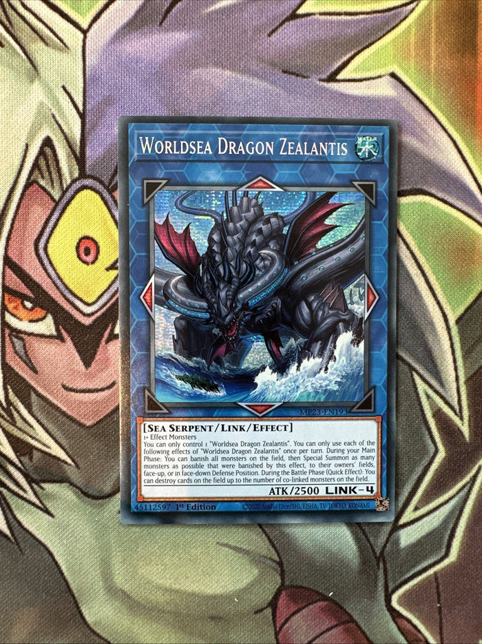 MP23-EN193 Worldsea Dragon Zealantis Secret Rare 1st Edition NM Yugioh Card