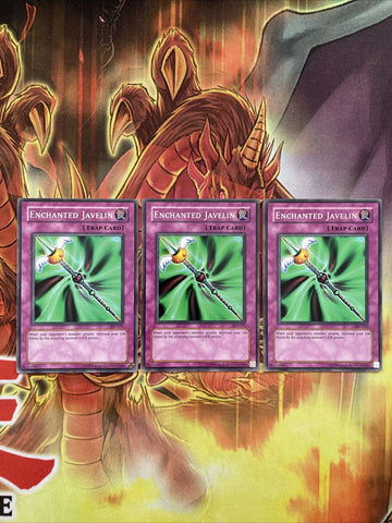 PSV-015 YuGiOh: x3 Enchanted Javelin- Common - unl edition - very good