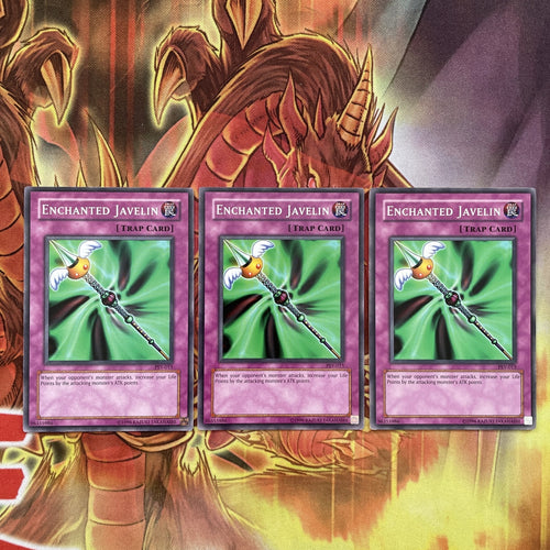 PSV-015 YuGiOh: x3 Enchanted Javelin- Common - unl edition - very good