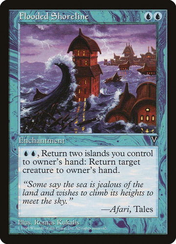 Flooded Shoreline - Visions Excellent Magic MTG