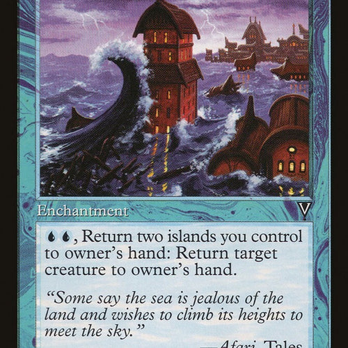 Flooded Shoreline - Visions Excellent Magic MTG