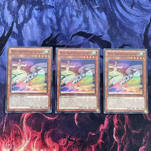JOTL-EN024 x3 Mecha Phantom Beast Coltwing - Common - Unlimited Edition Yugioh