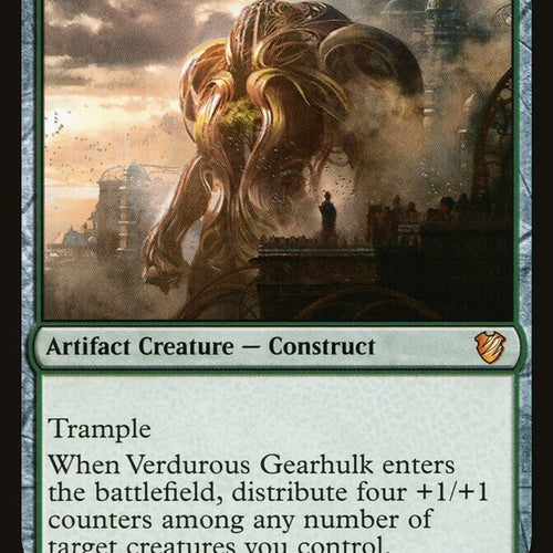 Verdurous Gearhulk - Midnight Hunt Commander Excellent Magic MTG