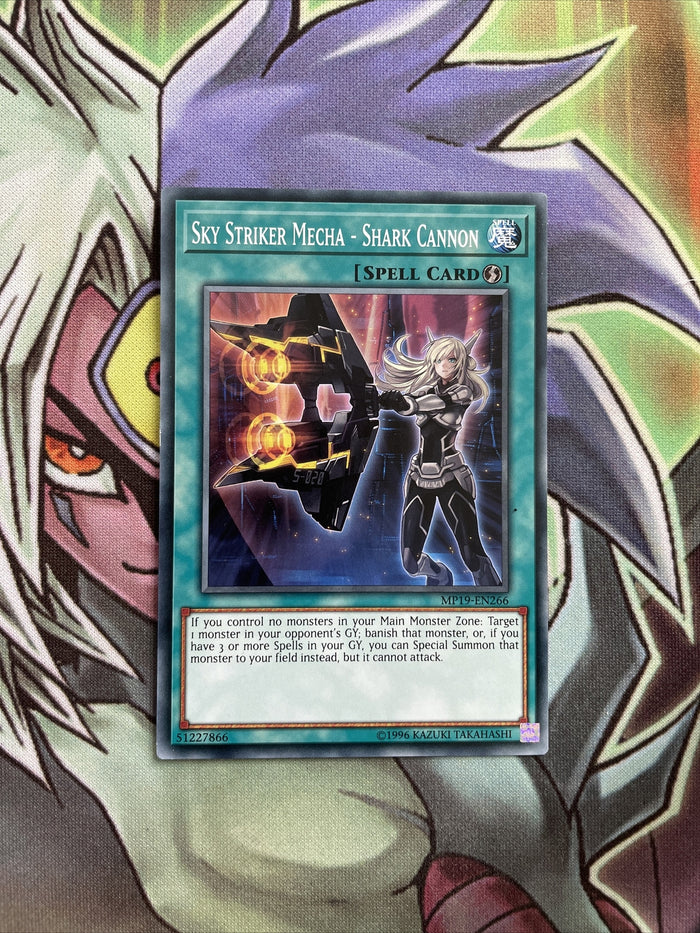 MP19-EN266 Sky Striker Mecha - Shark Cannon UNL Edition NM Yugioh Card