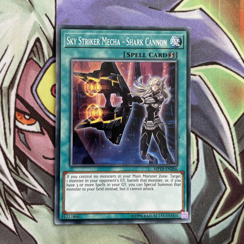 MP19-EN266 Sky Striker Mecha - Shark Cannon UNL Edition NM Yugioh Card